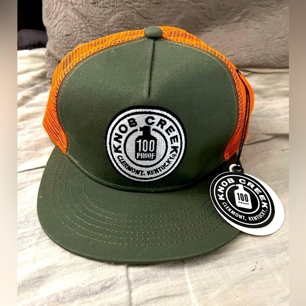 Knob Creek bourbon baseball trucker hat